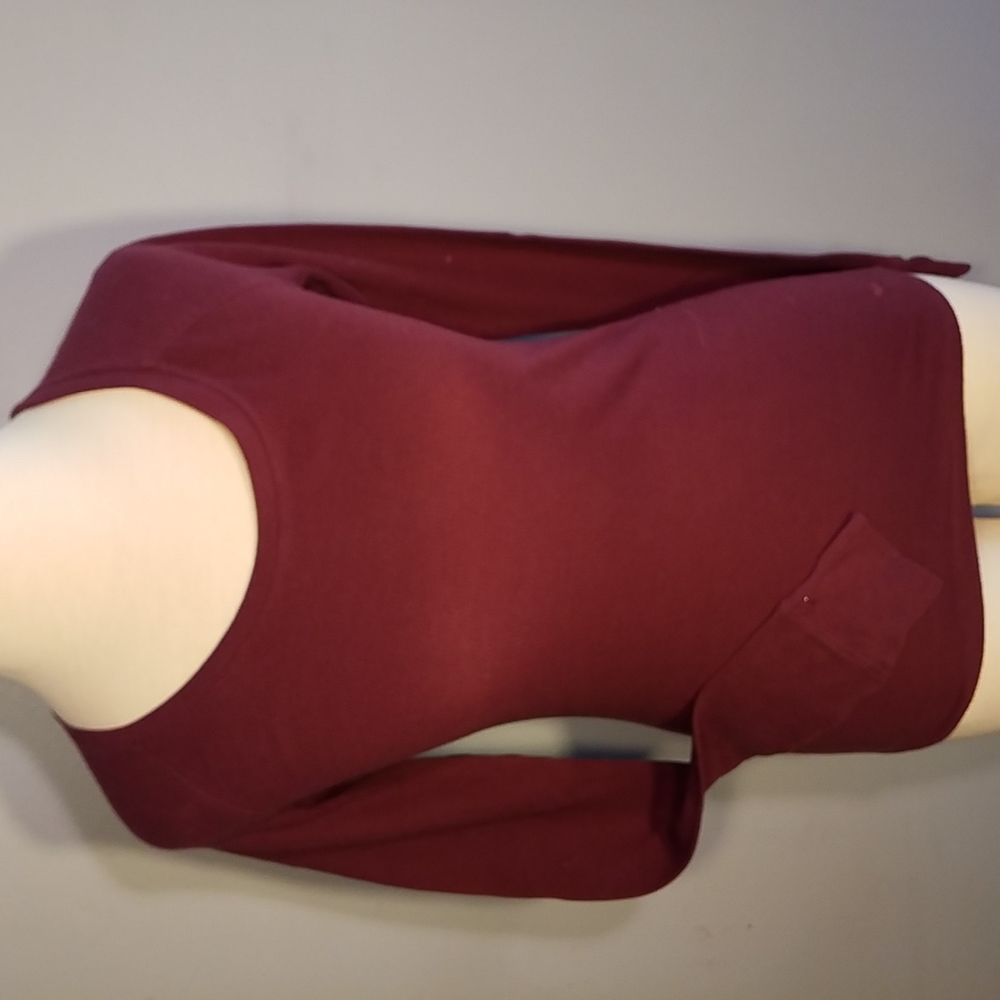 3/$25 VICTORIA'S SECRET PINK XS Burgandy Waffle Top